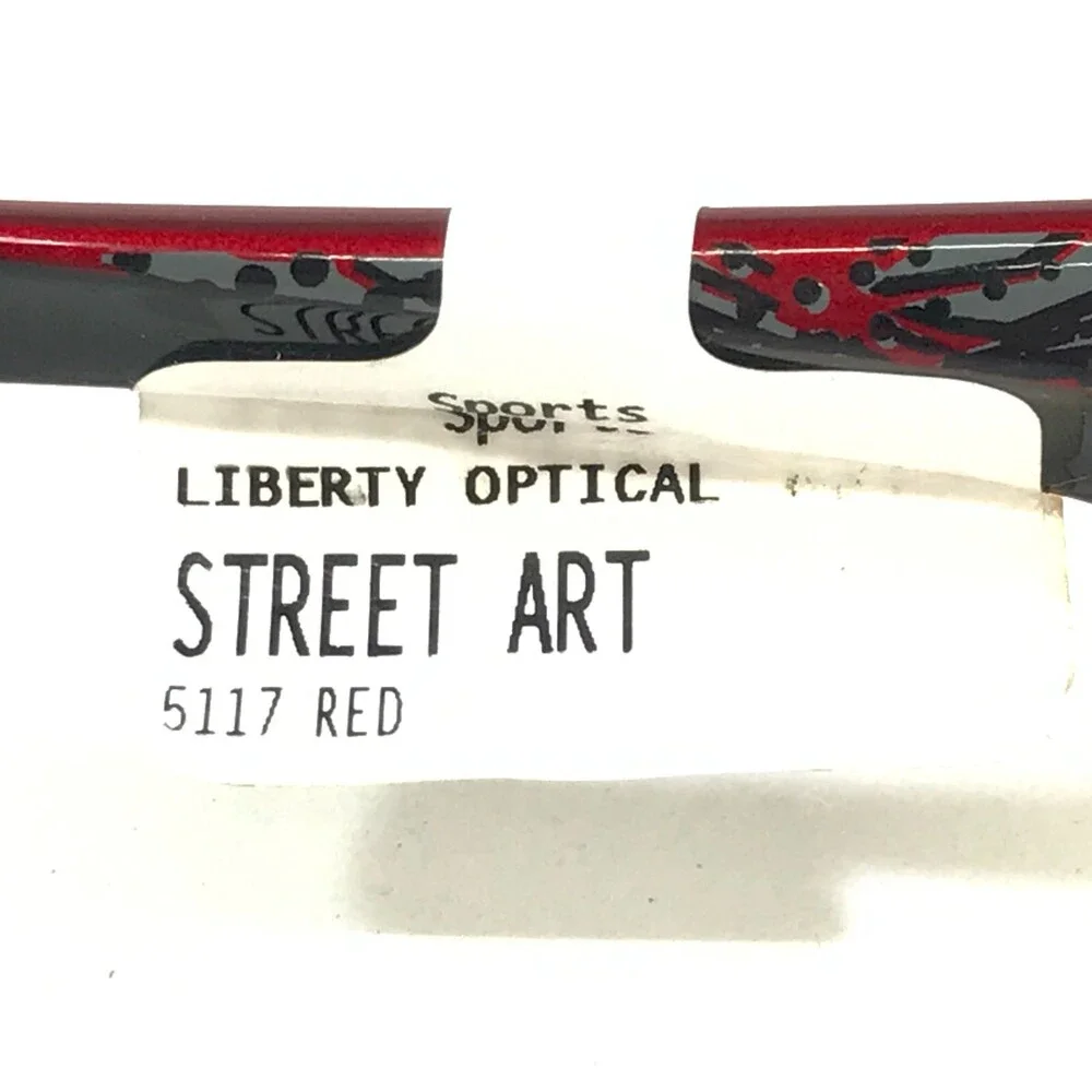 Rec Specs Athletic Goggles Frames STREET ART 703 Red Gray Graffiti 51-17-125